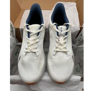 Kuru Atom Mens 11 White Blue Mesh Athletic Running Walking Shoes 107003110